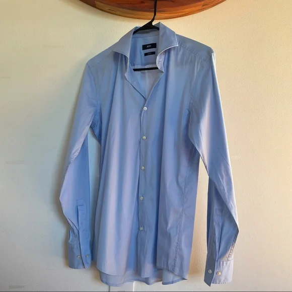 Hugo Boss | Shirts | Hugo Boss Slim Fit Stretch Blue Button Down Shirt 538 | Poshmark Hugo Boss | Shirts | Hugo Boss Slim Fit Stretch Blue Button Down Shirt 538 | Poshmark